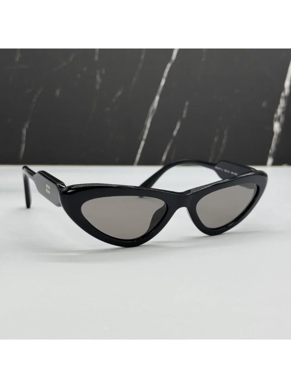 New Miu Miu MUB11SU Black Cat Eye Sunglasses SMU B11 16K80Q